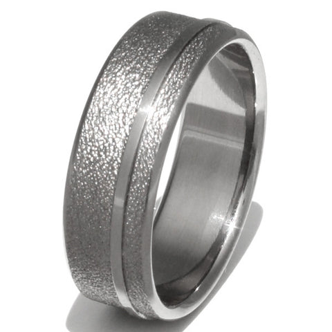 Opportunity - Frost Titanium Wedding Ring f8