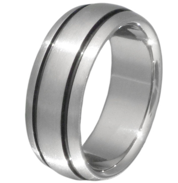 Black Titanium Ring bk10 – Titanium Rings Studio Black Titanium Ring bk10 – Titanium Rings Studio