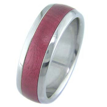 pink ivory Titanium Wedding and Engagement Rings