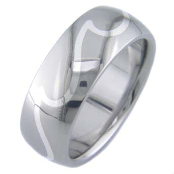 Boone Titanium Ring - Silver Ocean