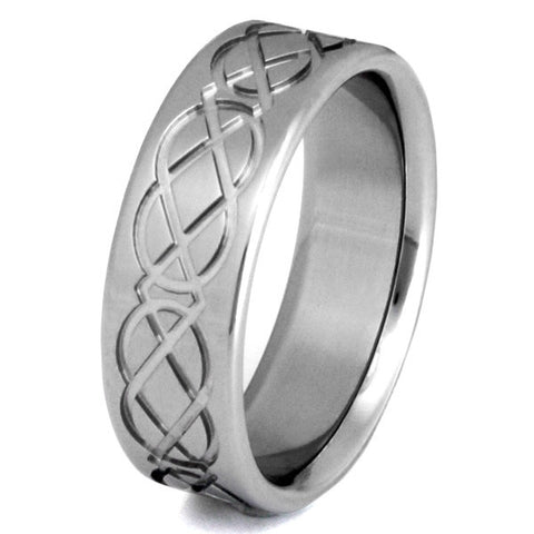 titanium irish celtic promise ring ck1 Titanium Wedding and Engagement Rings