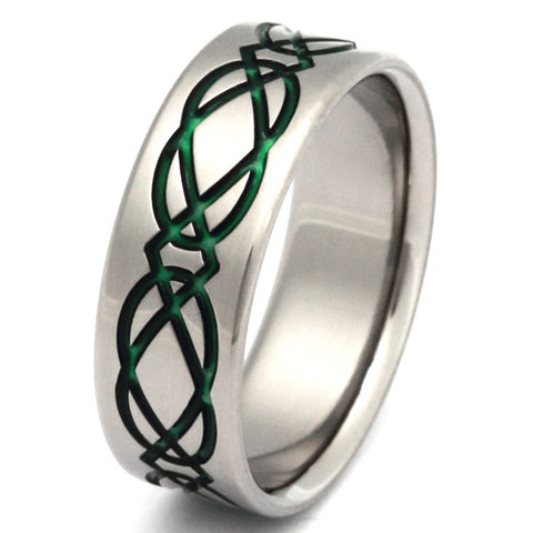 titanium irish celtic promise ring ck19 Titanium Wedding and Engagement Rings