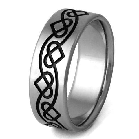 titanium irish celtic promise ring ck25 Titanium Wedding and Engagement Rings