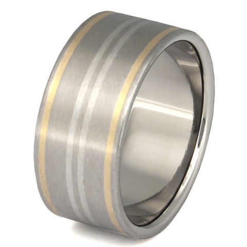 horizon two tone ring m2 Titanium Wedding and Engagement Rings