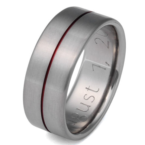 red titanium ring r34 Titanium Wedding and Engagement Rings