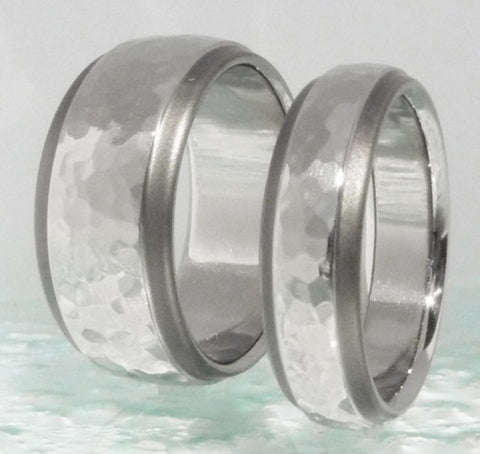 matching sable titanium wedding band set stsa25 Titanium Wedding and Engagement Rings