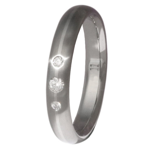 titanium engagement ring with platinum inlay e7 Titanium Wedding and Engagement Rings