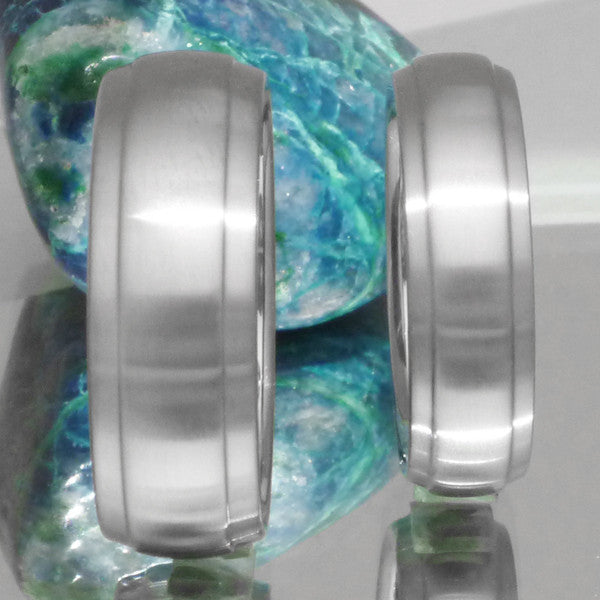 titanium wedding band set stn20 Titanium Wedding and Engagement Rings