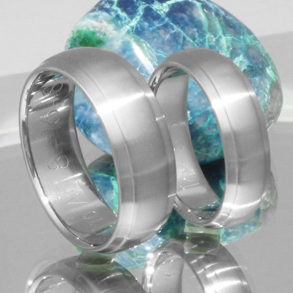 titanium wedding band set stn20 Titanium Wedding and Engagement Rings