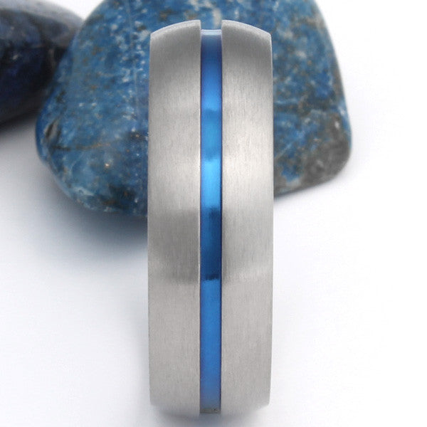 Thin Blue Line Ring - The Challenger - b22