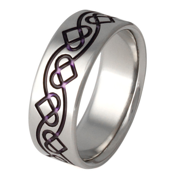 Irish Celtic Titanium Ring ck35