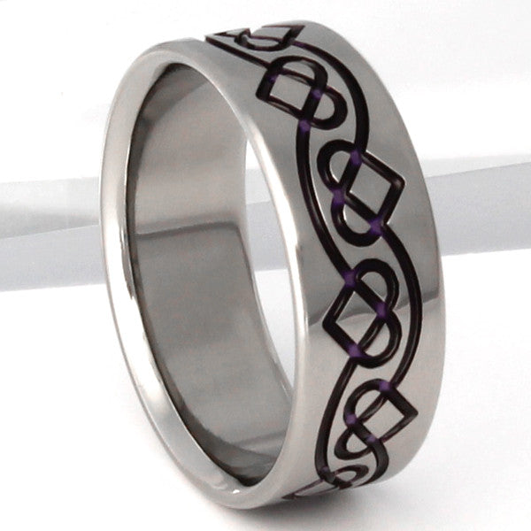 Irish Celtic Titanium Ring ck35