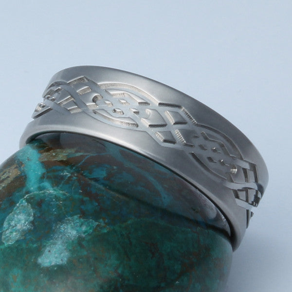 Titanium Irish Celtic Promise Rings ck8