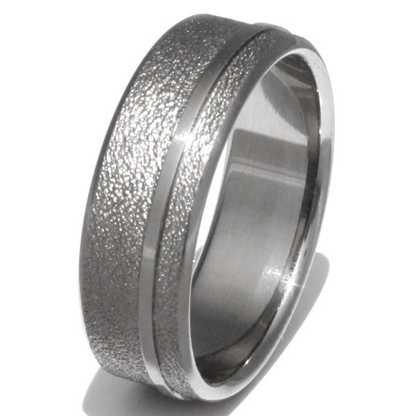 Opportunity - Frost Titanium Wedding Ring f8