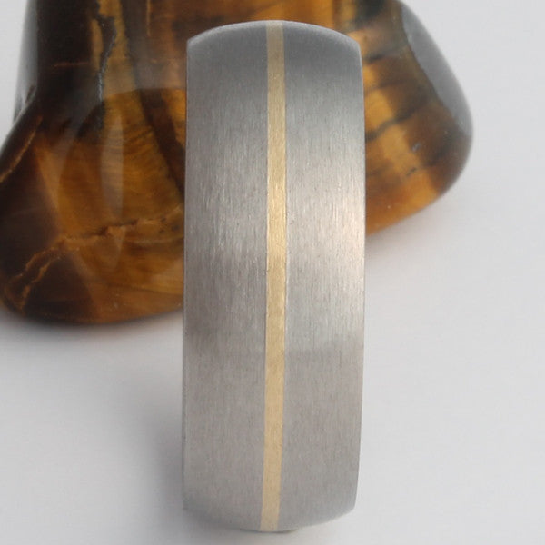 Gold Titanium Wedding Ring g4