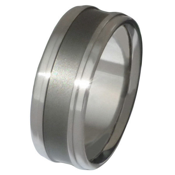 Sable Titanium Ring - Titanium Wedding Band - Handcrafted Ring - sa5