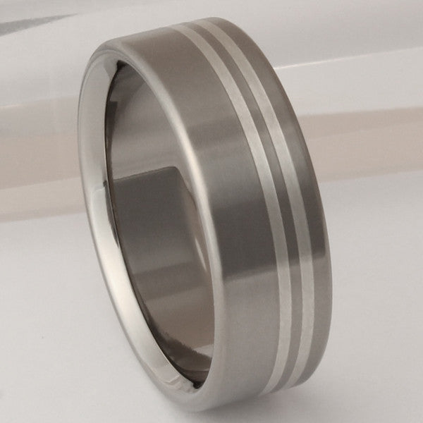 Silver Titanium Ring - sv3