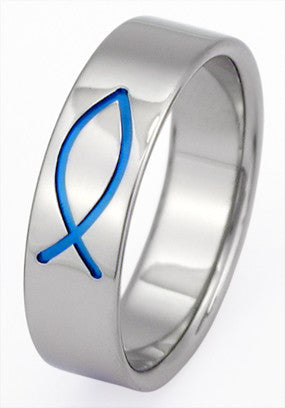 Titanium Christian Ring cr1 - Main Image