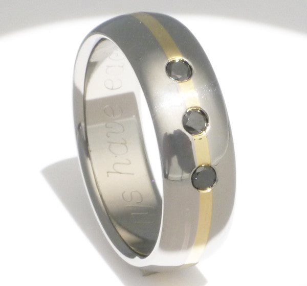 black diamond wedding band bd20 Titanium Wedding and Engagement Rings