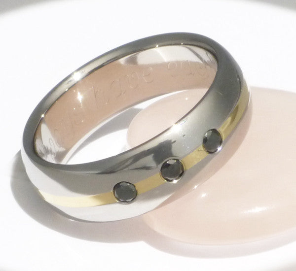 black diamond wedding band bd20 Titanium Wedding and Engagement Rings