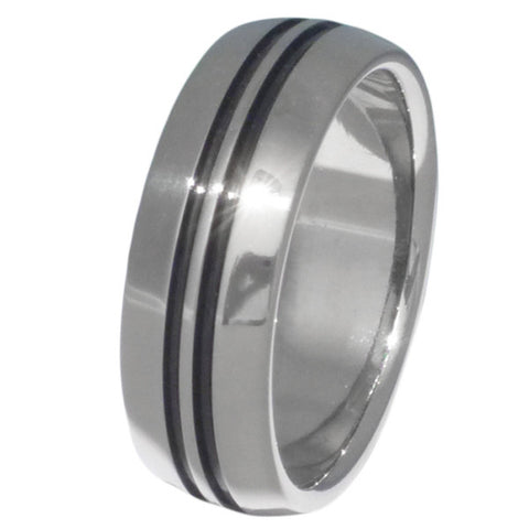 black titanium rings bk1 Titanium Wedding and Engagement Rings