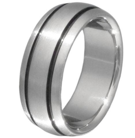 black titanium ring bk10 Titanium Wedding and Engagement Rings