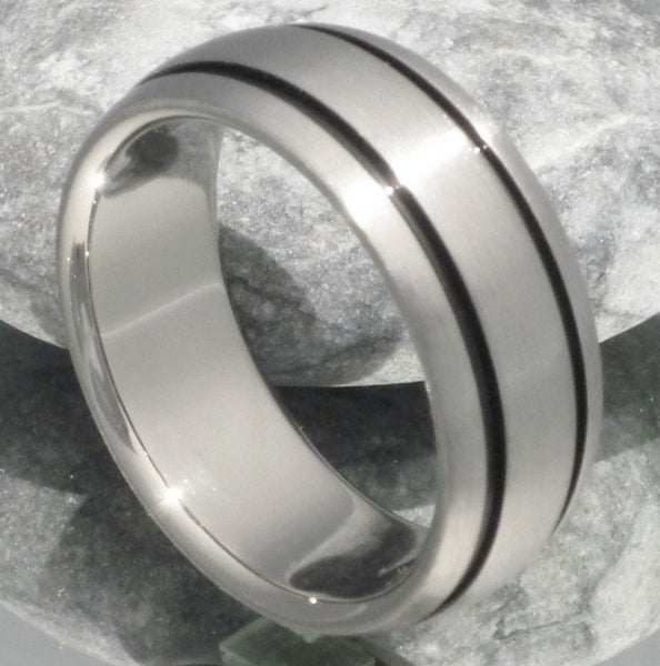 black titanium ring bk10 Titanium Wedding and Engagement Rings