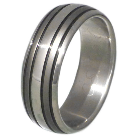 black titanium ring bk12 Titanium Wedding and Engagement Rings