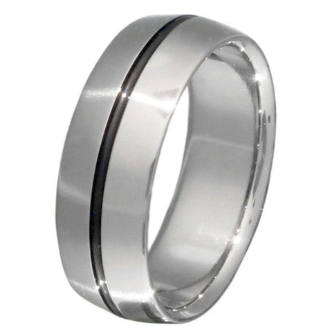 black titanium ring bk6 Titanium Wedding and Engagement Rings