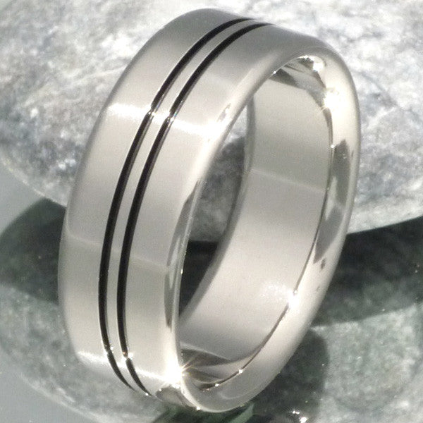 black titanium ring bk9 Titanium Wedding and Engagement Rings