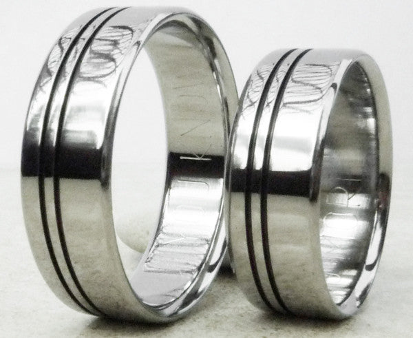 matching black titanium wedding band set stbk8 Titanium Wedding and Engagement Rings