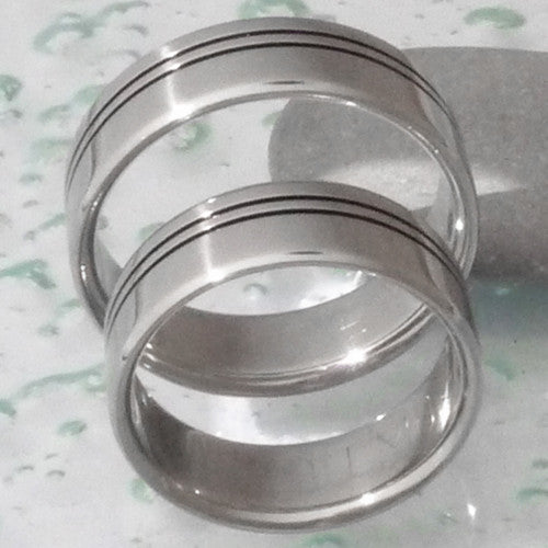 matching black titanium wedding band set stbk8 Titanium Wedding and Engagement Rings