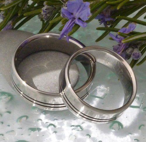 matching black titanium wedding band set stbk8 Titanium Wedding and Engagement Rings