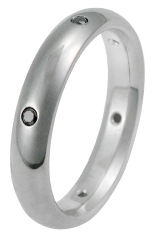 thin black diamond wedding ring bd17 Titanium Wedding and Engagement Rings