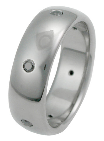black diamond titanium wedding ring bd18 Titanium Wedding and Engagement Rings
