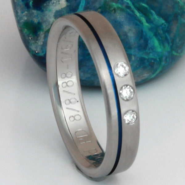 titanium diamond rings s34 Titanium Wedding and Engagement Rings