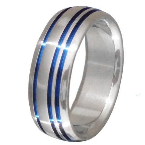 blue titanium promise ring b20 Titanium Wedding and Engagement Rings