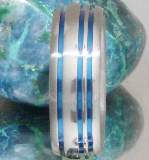blue titanium promise ring b20 Titanium Wedding and Engagement Rings