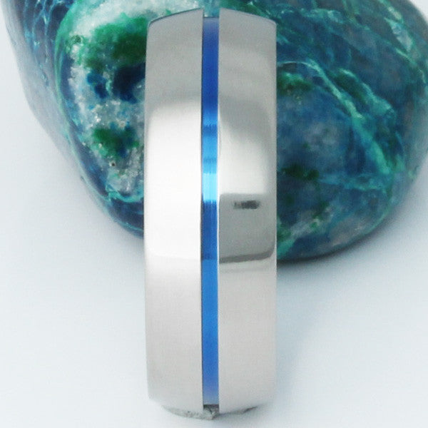 blue titanium promise ring b6 Titanium Wedding and Engagement Rings