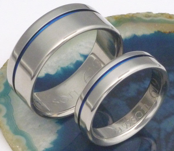 matching titanium wedding band set stb2 Titanium Wedding and Engagement Rings