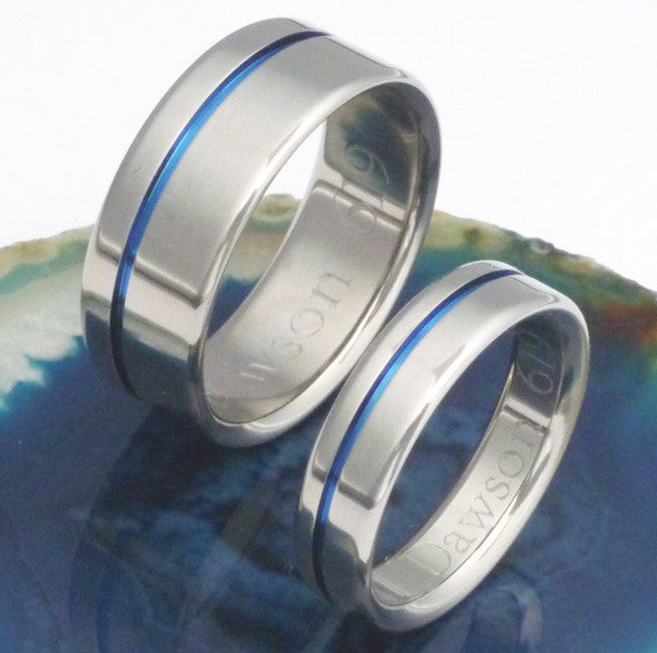 matching titanium wedding band set stb2 Titanium Wedding and Engagement Rings