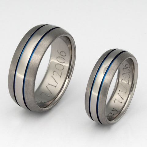 matching titanium wedding band set stb4 Titanium Wedding and Engagement Rings