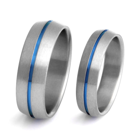 matching titanium wedding band set stb6 Titanium Wedding and Engagement Rings