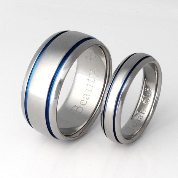 matching titanium wedding band set stb10 Titanium Wedding and Engagement Rings