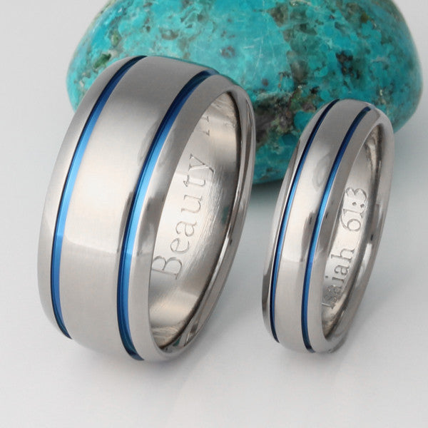 matching titanium wedding band set stb10 Titanium Wedding and Engagement Rings