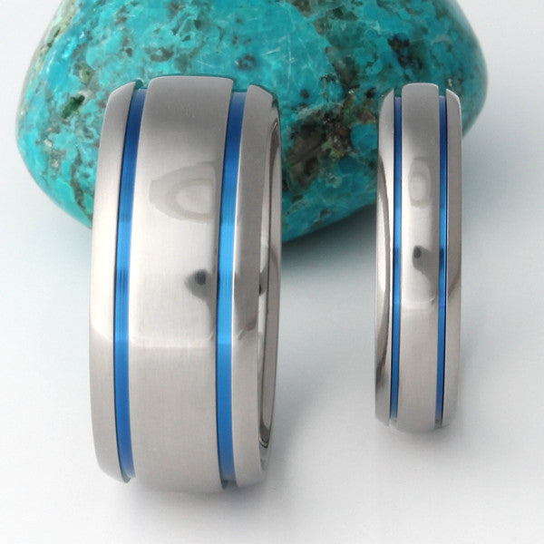 matching titanium wedding band set stb10 Titanium Wedding and Engagement Rings