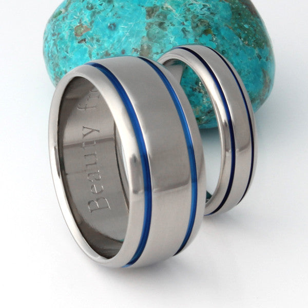 matching titanium wedding band set stb10 Titanium Wedding and Engagement Rings