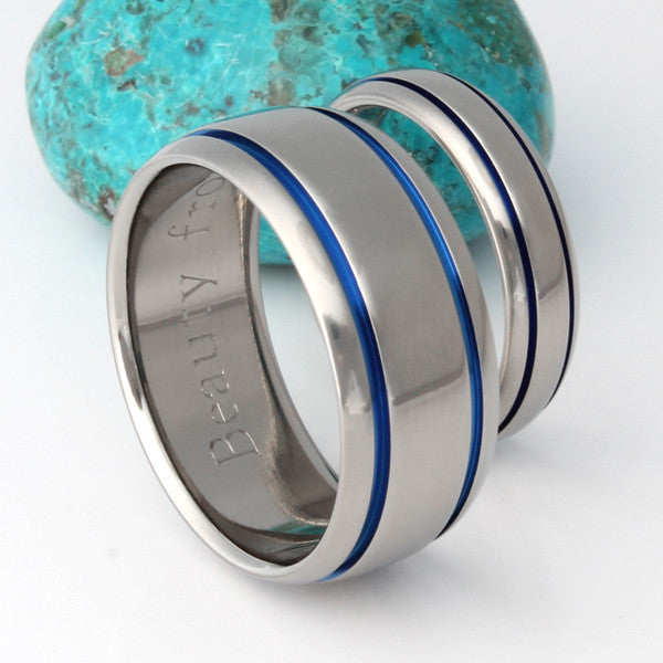 matching titanium wedding band set stb10 Titanium Wedding and Engagement Rings