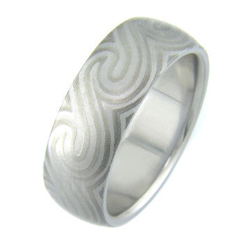 Boone Titanium Mokumanium™ Ring - Ocean