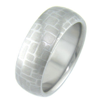 Boone Titanium Mokumanium™ Ring - Stone Wall